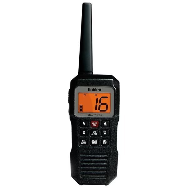 Uniden Atlantis 155 Handheld Two-Way VHF Floating Marine Radio, Uniden, Mfr#: ATLANTIS 155